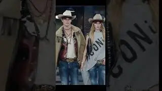 Kit butler and Colin Jones for DSQUARED Fw25 ✨🖤 #fashion #fashionweek #dsquared2 #Kitbutler #colin