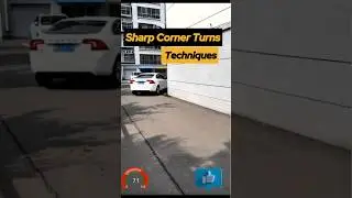 Guide to Avoiding Scratches When Making 90-Degree Turns #cardrivingtips #automobile #shorts