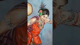 Tribal art water colour painting//#watercolorpainting #tribalart #drawing #short