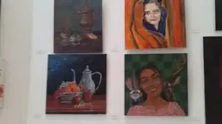 young Artist exibtion display Alhamrah gallery