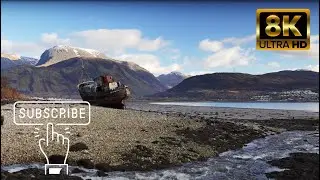 Caol Beach Highland  Nature Sounds Soundscape Relaxing Meditation 自然の音 8K 10 bit - 3 hours