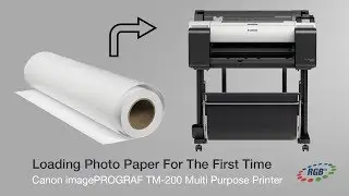 How To Load Photo Paper On The Canon TM 200 24