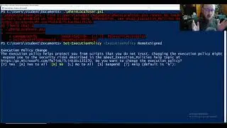 PowerShell 08 Allowing scripts to run with Set ExecutionPolicy