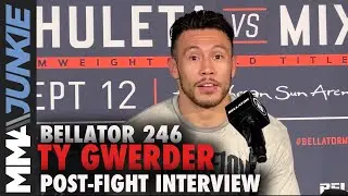 Ty Gwerder discusses George Tokkos finish, what's next | Bellator 246 post-fight interview