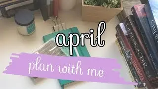 APRIL PLAN WITH ME | bujo & reading journal
