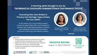 Evaluating New Care Models in Primary Care Settings by Dr. Misra-Hebert and Dr. Freij