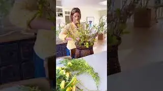 Making a Spring Front Door Basket