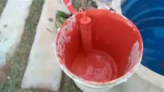 Como fazer tinta vermelha
