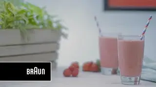Strawberry, Raspberry & Pomegranate Smoothie | Braun PureMix Blender
