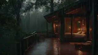 Cozy Cabin Christmas Ambience ⛄ Fireplace Sounds & Snowstorm for Stress Relief