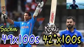 Virat Kohli 42x100s | Sachin Tendulkar 49x100s | BolWasim