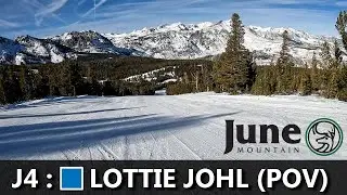 SNOWBOARDING in JUNE MOUNTAIN in California - LOTTIE JOHL (Intermediate) | J4 Lift