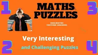 MATHS PUZZLES || 4 Interesting & Challenging Puzzles || DSRL MATHS ||