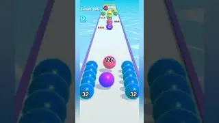 играю в игру Ball run 2048 игры на андроид эволюция шара максимальный уровень