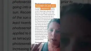 Essential Oils & Sun Exposure