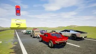 Cars vs Ramp | Brick Rigs