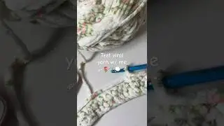Test viral yarn w/me ! #desk #crochetpatterns #crochetpatterns #howtocrochet #aesthetic #crochet