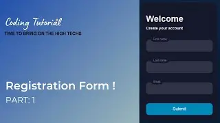 How to Create a Form using HTML and CSS || Basic Form || CSS Effect || Form Part: 1