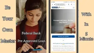 Federal Bank Pre Approved Loan Offer  be your own master #federalbank #loan