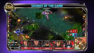 Sounds of the game  CRS vs EG | NA LCS 2014 W3D2