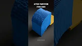 Multiple Partition 27000 Cubes   Satisfying Disintegration #satisfying #animation #blender #3dart