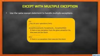 Exceptions in Python