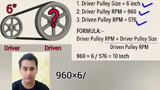 Driven Pulley Size Calculation 