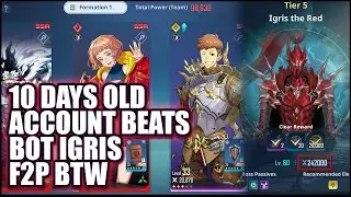 10 days old account VS BOT Igris (F2P) | Solo Leveling Arise