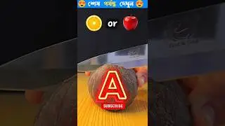 Orange Vs Apple 🤔😲😱~mini woodworking art skill / wood / handcrafts /#shorts