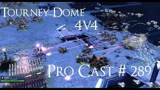Supreme Commander 2 Pro Cast # 289 4v4 on Tourney Dome Epic Gameplay
