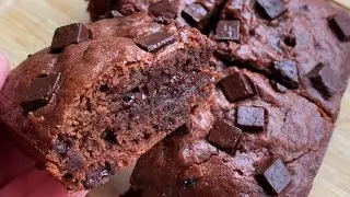 Fudgy Brownies,No Fat - never throw away overripe bananas again!