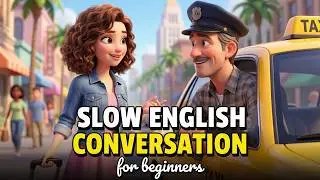 A Taxi Ride to the Train Station | Slow English Conversation (A1&ndash;A2)