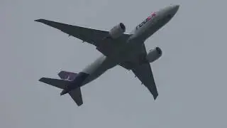 FedEx 777-FS2 on approach for IND