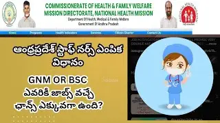 AP Staff nurse selection process 2025 in telugu/How to make staff nurse merit list in andra pradesh