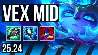 VEX vs VIKTOR (MID) | Good KDA: 15/2/10 | KR Diamond | 25.24