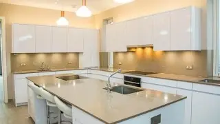 Rainbow Glitter Swirls Stencil | Creoglass Design | Modern Kitchen Glass Splashbacks 01923 947 454