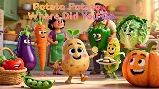 Potato Potato Where Did You Go 🥔 | Fun Kids Song | Nursery Rhyme | Vegetable Dancing Song |TiaSia