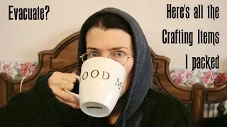 Almost had to evacuate because of a local fire, here's what crafting stuff I panic packed...