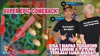 SUPER EPIC COMEBACK! Sisa 1 Tower, Layla LEMON Jadi Pahlawan! 99,9 % Hampir Kalah!!