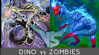 DINO VS ZOMBIES! (The reviving creatures from the earth and the Kings of the Lost World face-off)