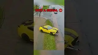 DRUNK CZECH DRIVER CRASHES MUSTANG! #foryou #car #cars  #dashcam  #supercar