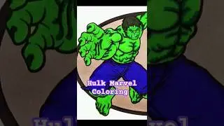 HULK MARVEL COLORING PAGES #art #superheroes #colorgoart #speedcoloring #marvel #ytshorts
