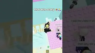 Scary Push Tower Game #roblox #robloxshorts #growagarden