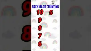 Backward Counting 10 to 1 Reverse COUNTING 10 to1 #myeknowledgeworld  #numberrecognition  #education