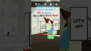 Black flash variant for gojo concept 2 #jjs #concept