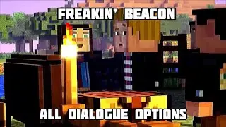 Freakin' Beacon scene - All dialogue options in Minecraft Story Mode Episode 1