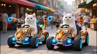 Cat Car Competition 2026। Cats driving in different cars