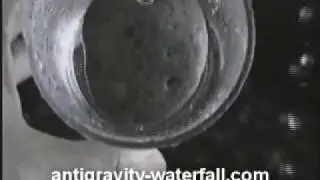 Levitating Water,  Rising water, droplets defy gravity by floating upwards