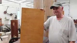 Steve of Tillotson Trading Shows Us a Wooden Vermont Map By Ruth Morrison