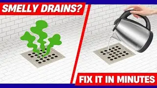 How to Remove BAD Smells from Bathroom Drains FAST 🚽 ✅